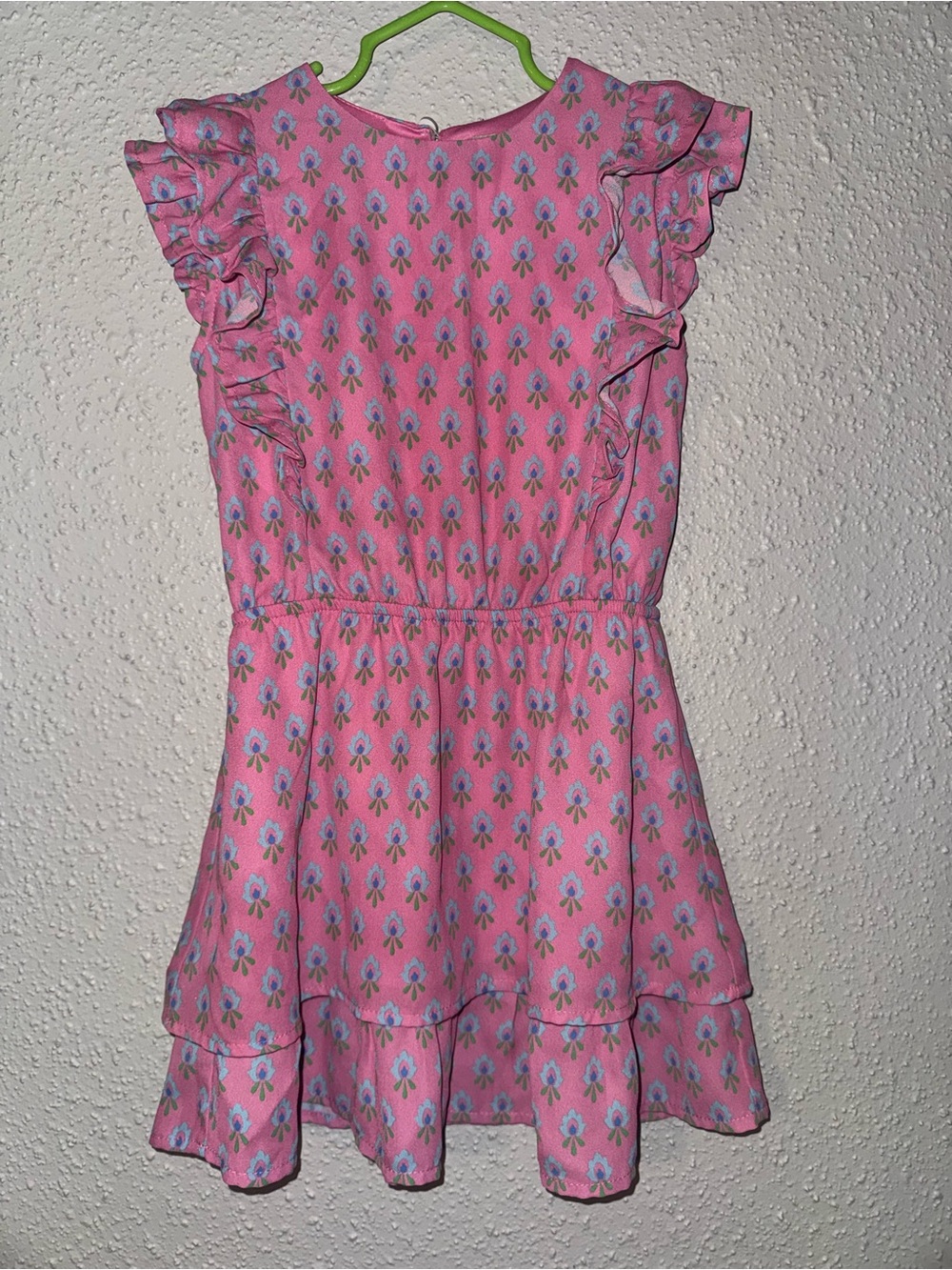 The Beaufort Bonnet Company Pink Floral Ruffle Dress
